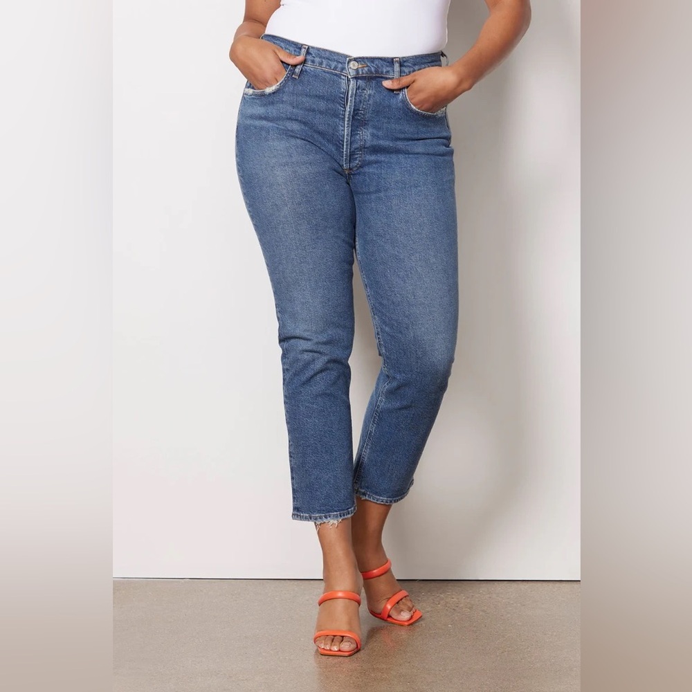 Agolde • Riley High Rise Straight Crop Jeans 27